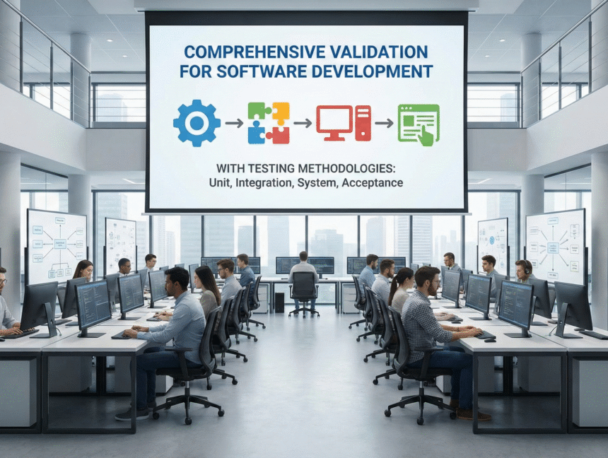 Ensuring Comprehensive Validation for Software Development with Testing Methodologies